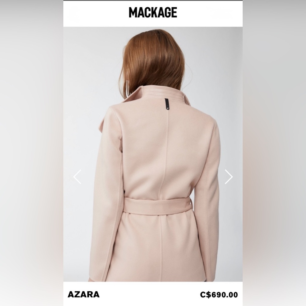 MACKAGE AZARA Belted Wool Jacket